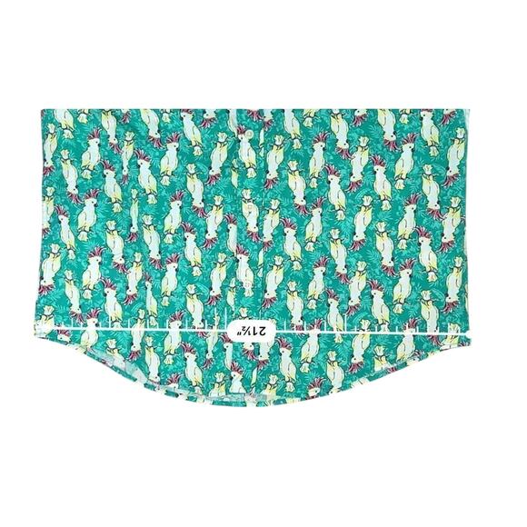 Land's End Green Cockatiel Button Up Men's Shirt MEDIUM 15/15.5 Cruisewear - Picture 5 of 11